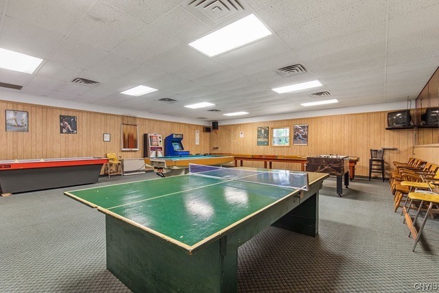 Ping-pong and arcade in The Tepee game room