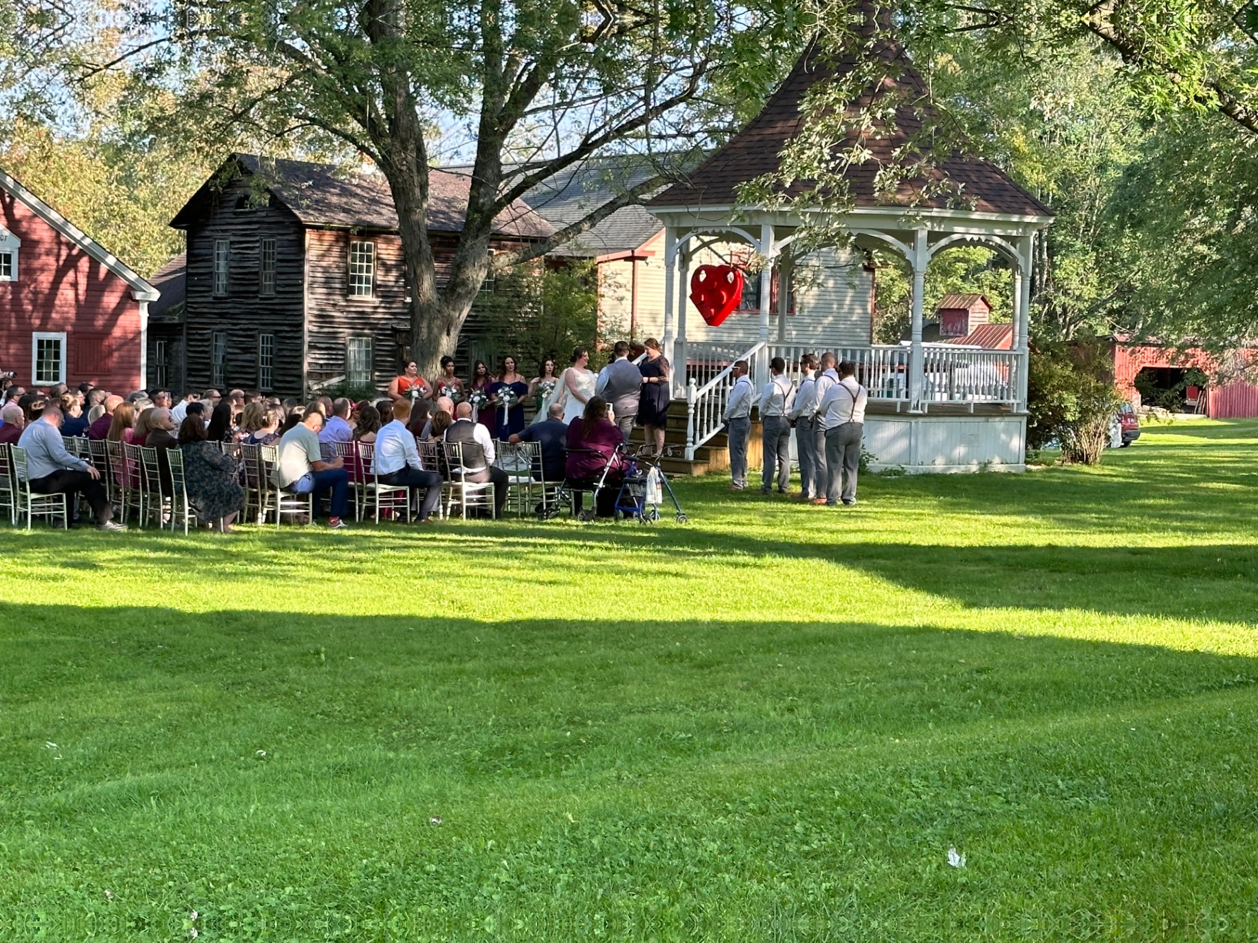 A gazebo ceremony at Americana Village