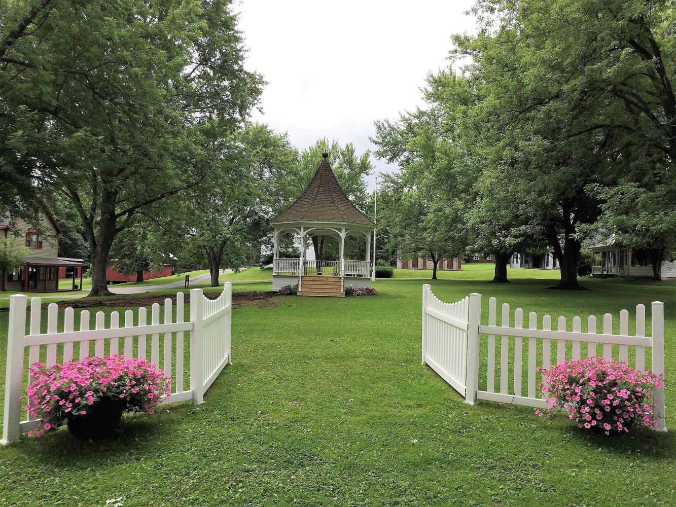 The covered bridge at Americana Village